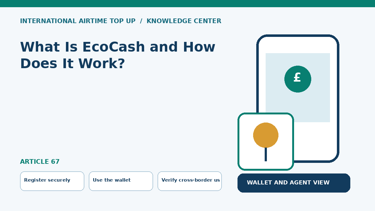 What Is EcoCash and How Does It Work? — Register securely, Use the wallet, Verify cross-border use